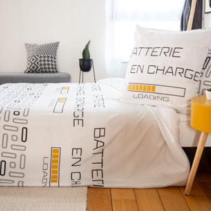 Parure Housse De Couette 3pcs 100%microfibre 72gsm Loading