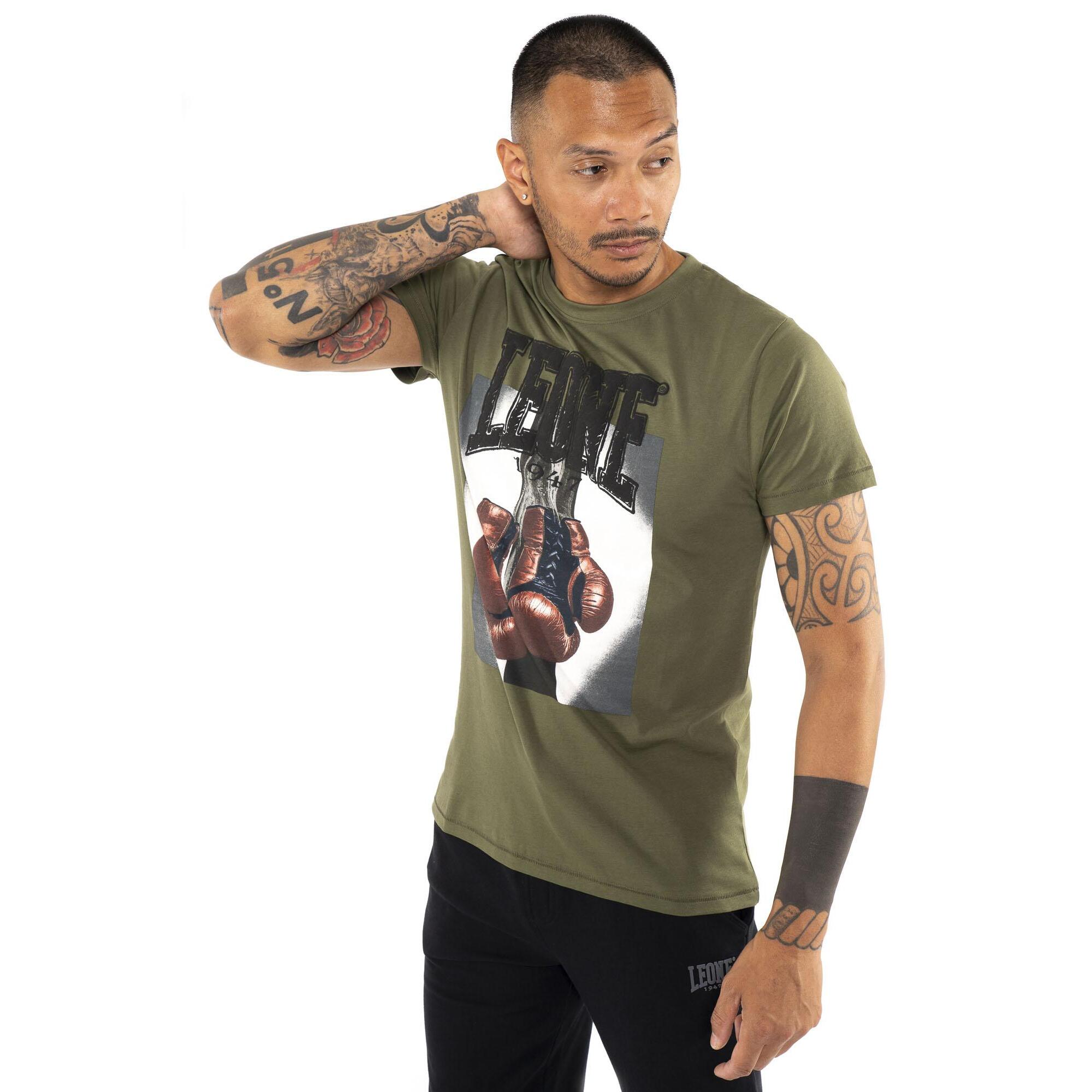 T-shirt da uomo maniche corte con stampa guantoni "Celebrated"