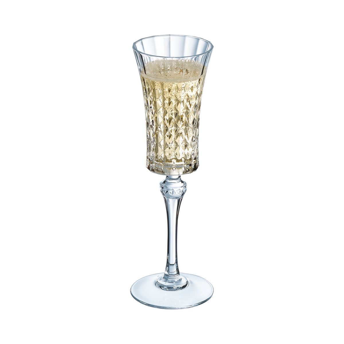 4 flute 15 cl Lady Diamond - Cristal d'Arques