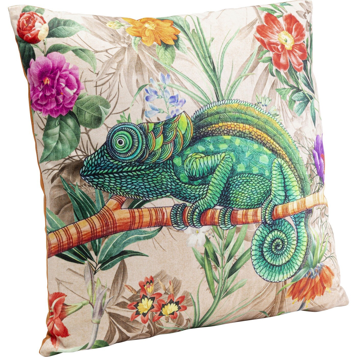 Coussin jungle caméléon Kare Design