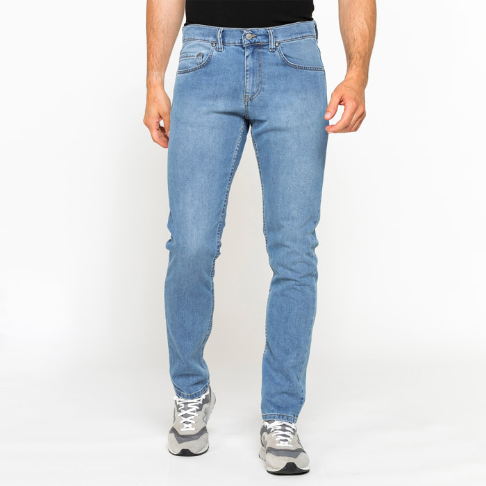 JEANS 5 TASCHE SLIM FIT MOD. 717 IN DENIM STRETCH 12 oz.