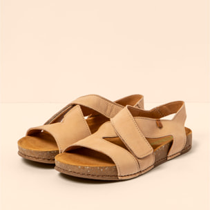 Sandalias N5799 NOBUCK LAVADO CREAM / BALANCE color Cream