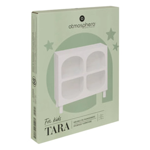 Etagère 4 compartiments "Tara" blanc 76x70x32cm