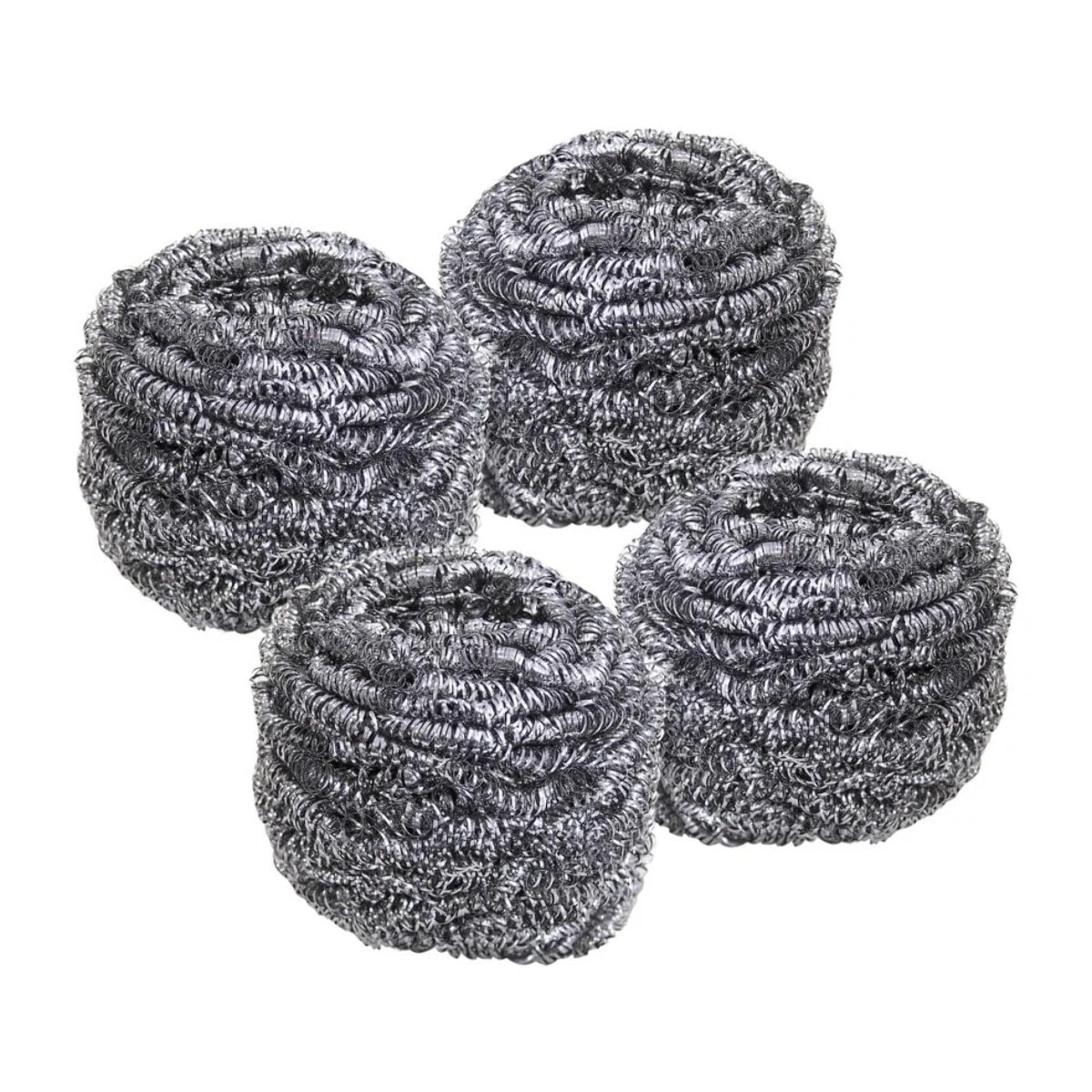 Lot de 4 éponges inox à récurer Fackelmann Tecno