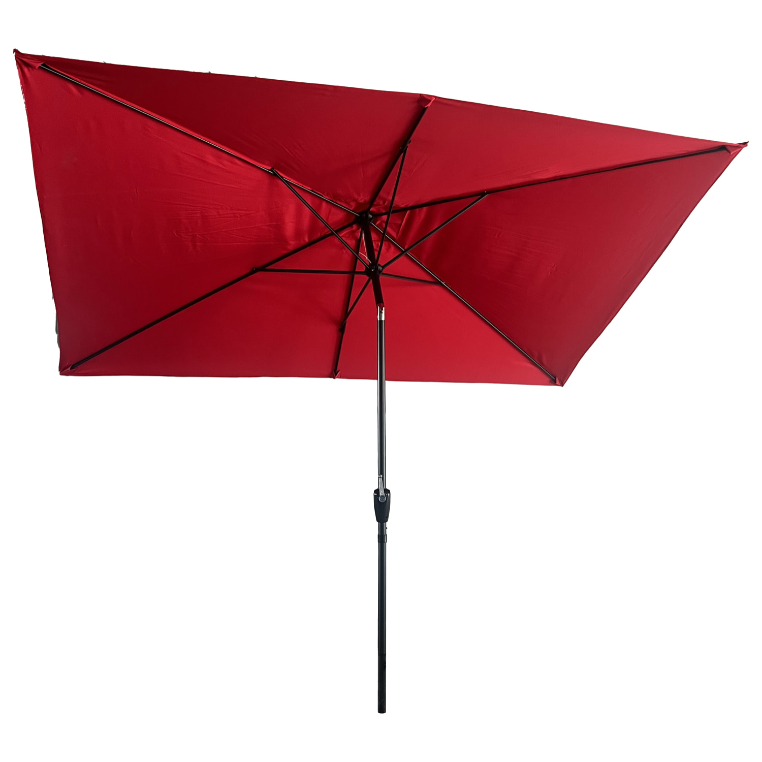 Parasol droit HAPUNA rectangulaire - Rouge