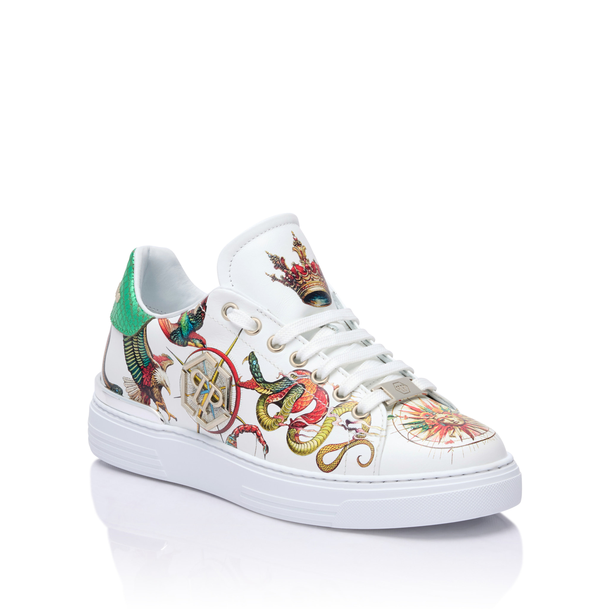 PHILIPP PLEIN Printed Low-Top Sneakers