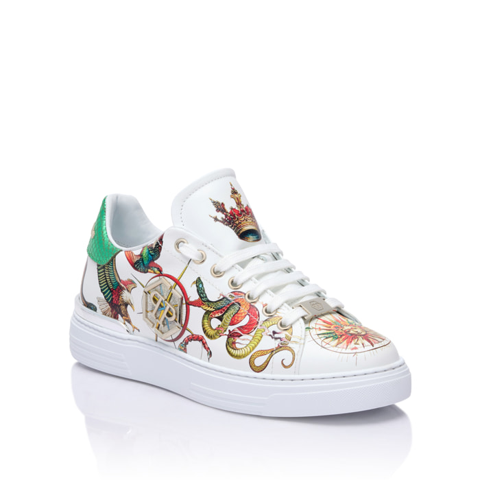 PHILIPP PLEIN Printed Low-Top Sneakers