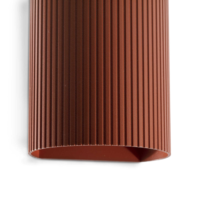 SOLE Applique ronde terracotta cannelée