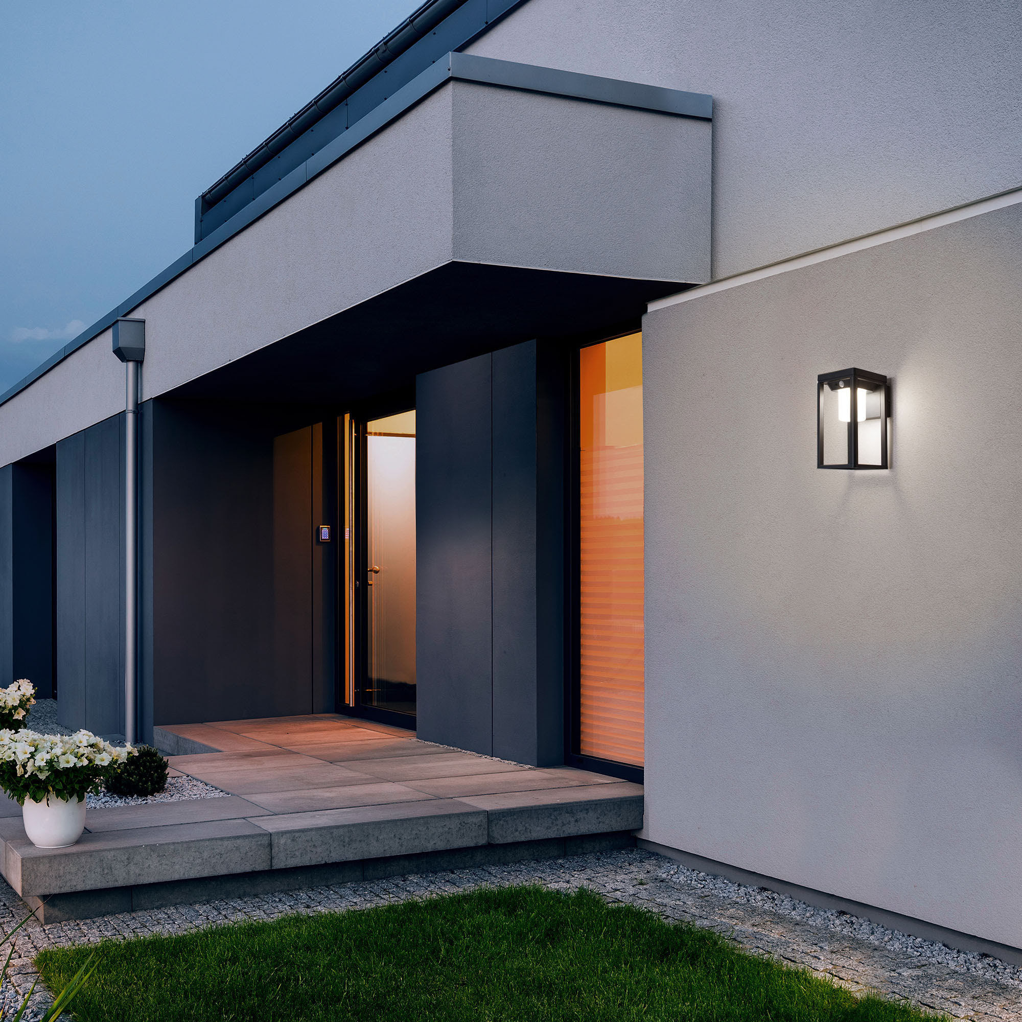 Forlight Bow - Aplique Solar Exterior LED 3W. Aplique de Pared con Placa Solar para Jardín | Terraza. Blanco Cálido 3000K. Colo