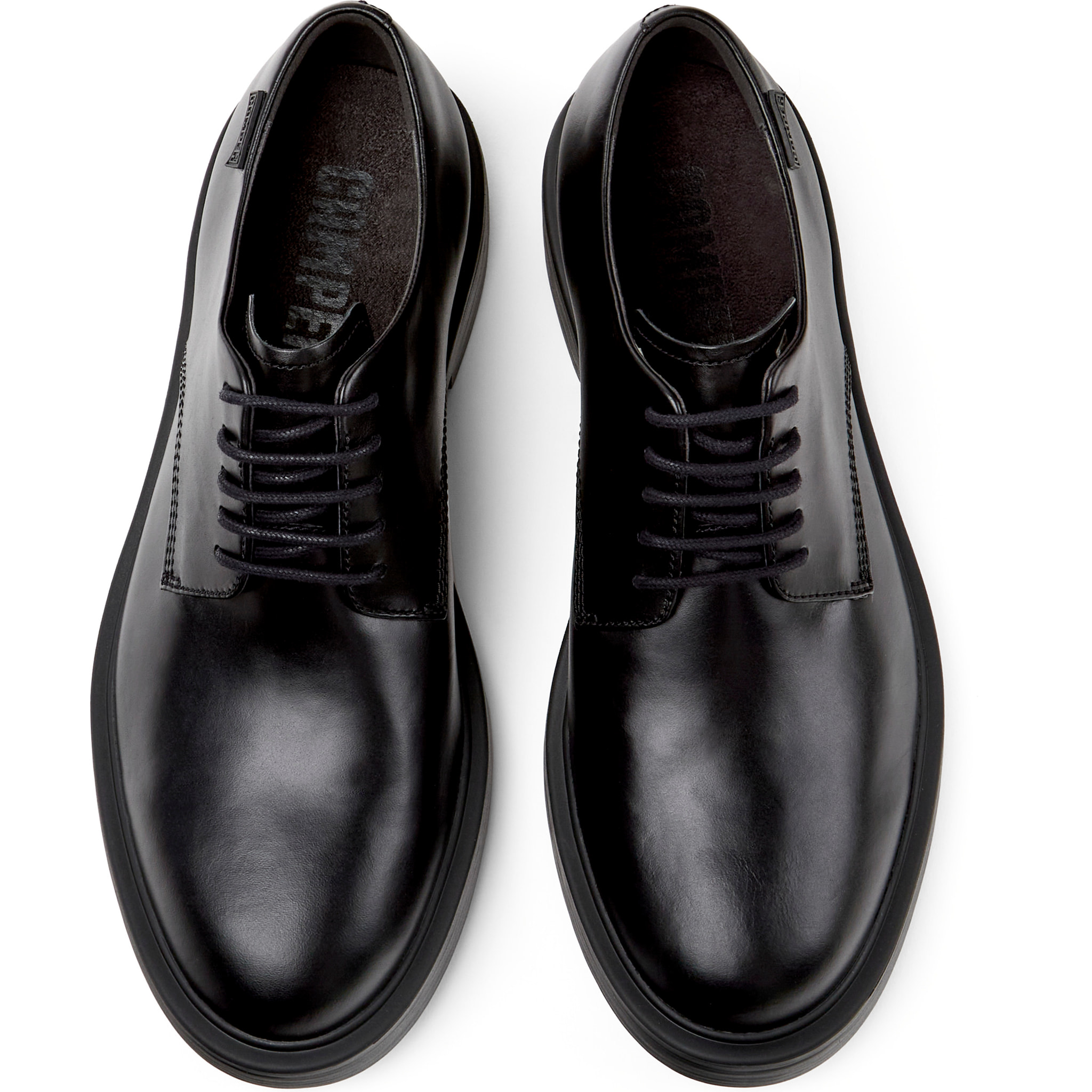 Zapatos de cordones - CAMPER Dean - Negro - Cuero liso