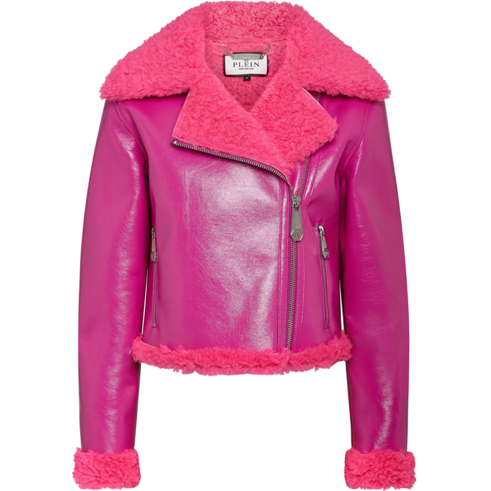 PHILIPP PLEIN Biker Jacket SKULL&BONES