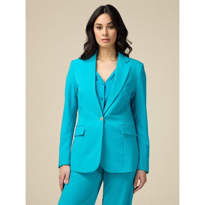 Oltre - Blazer de tejido técnico - Light - blue