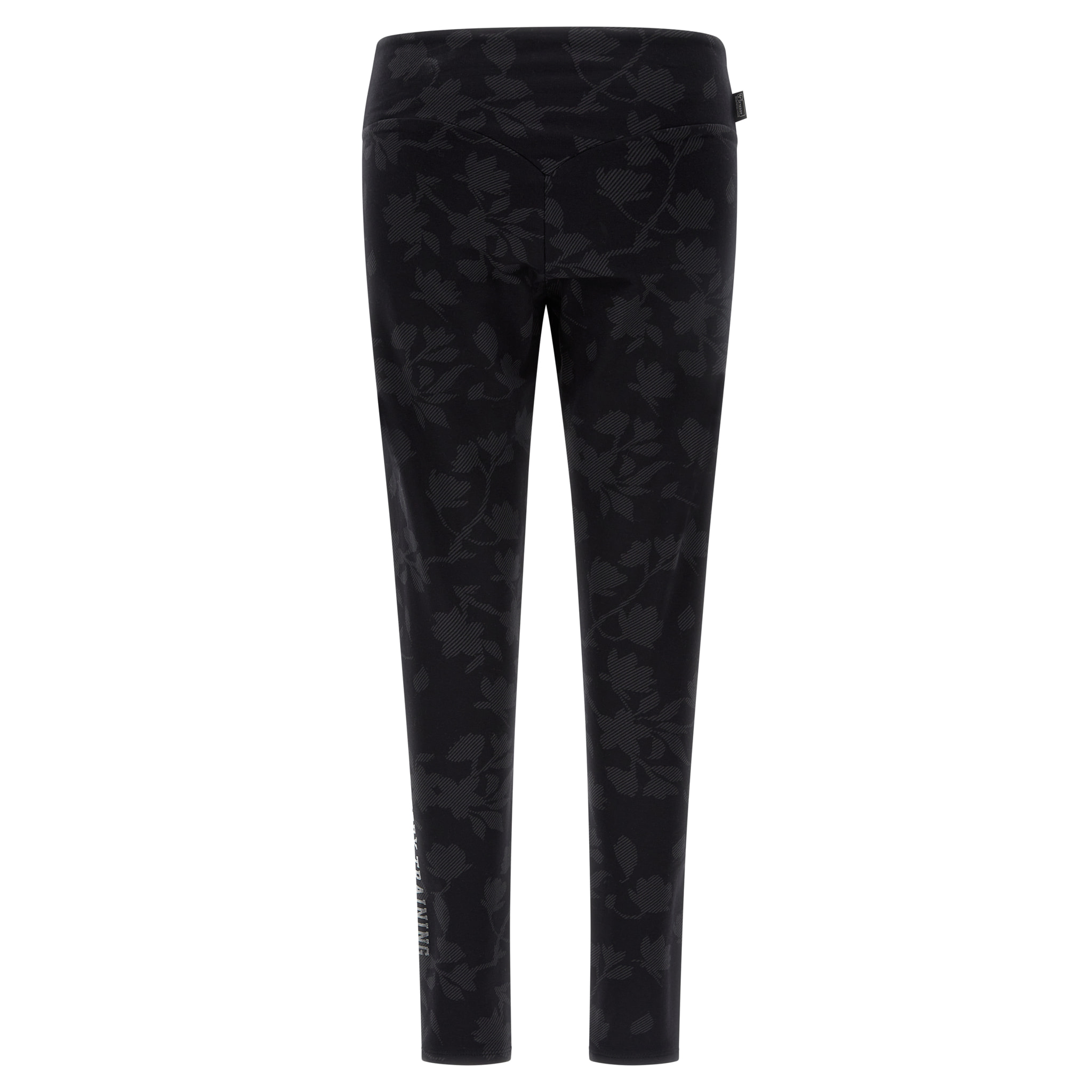 Leggings in felpa con stampa floreale in tono