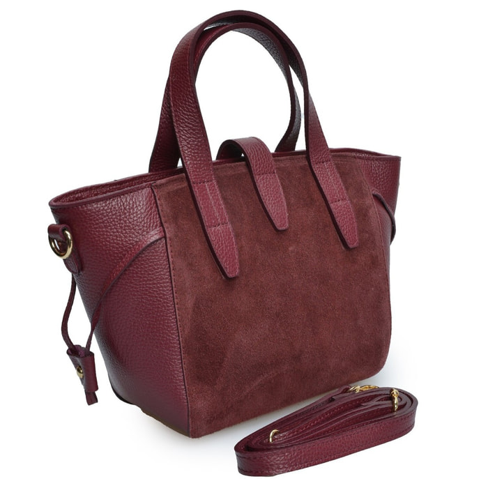 Borsa a mano Isabella Rhea Bordeaux
