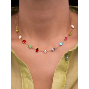 Collana Drop Orchid Placcato Oro