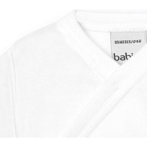 Body cruzado bebé manga corta bambú