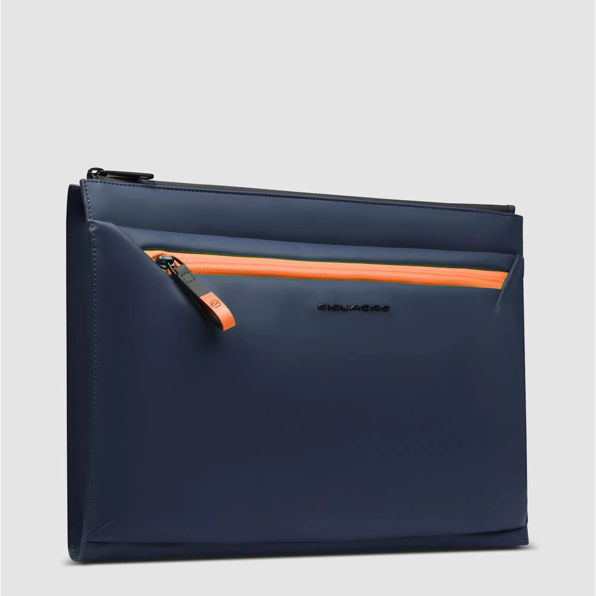 Piquadro Pochette porta iPad® in tessuto gommato resistente all'acqua con tasca per AirPods®