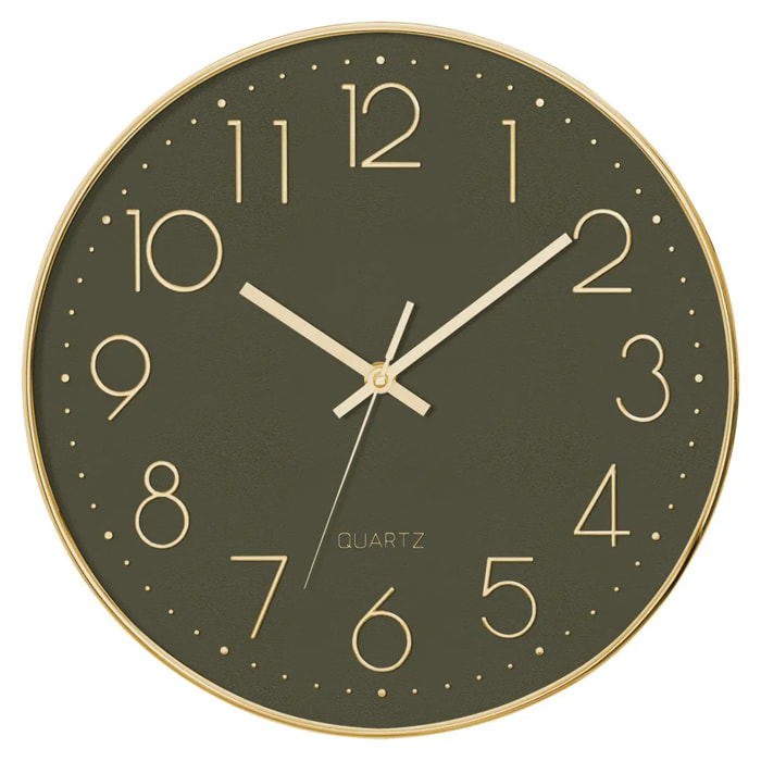 Horloge 3D "Laure" gold D30cm