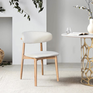 Silla de Madera de Caucho 56 Cm Estilo Contemporáno