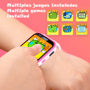 Smartwatch per bambini Y90 con foto e videocamera, 6 giochi, registratore vocale e lettore musicale.