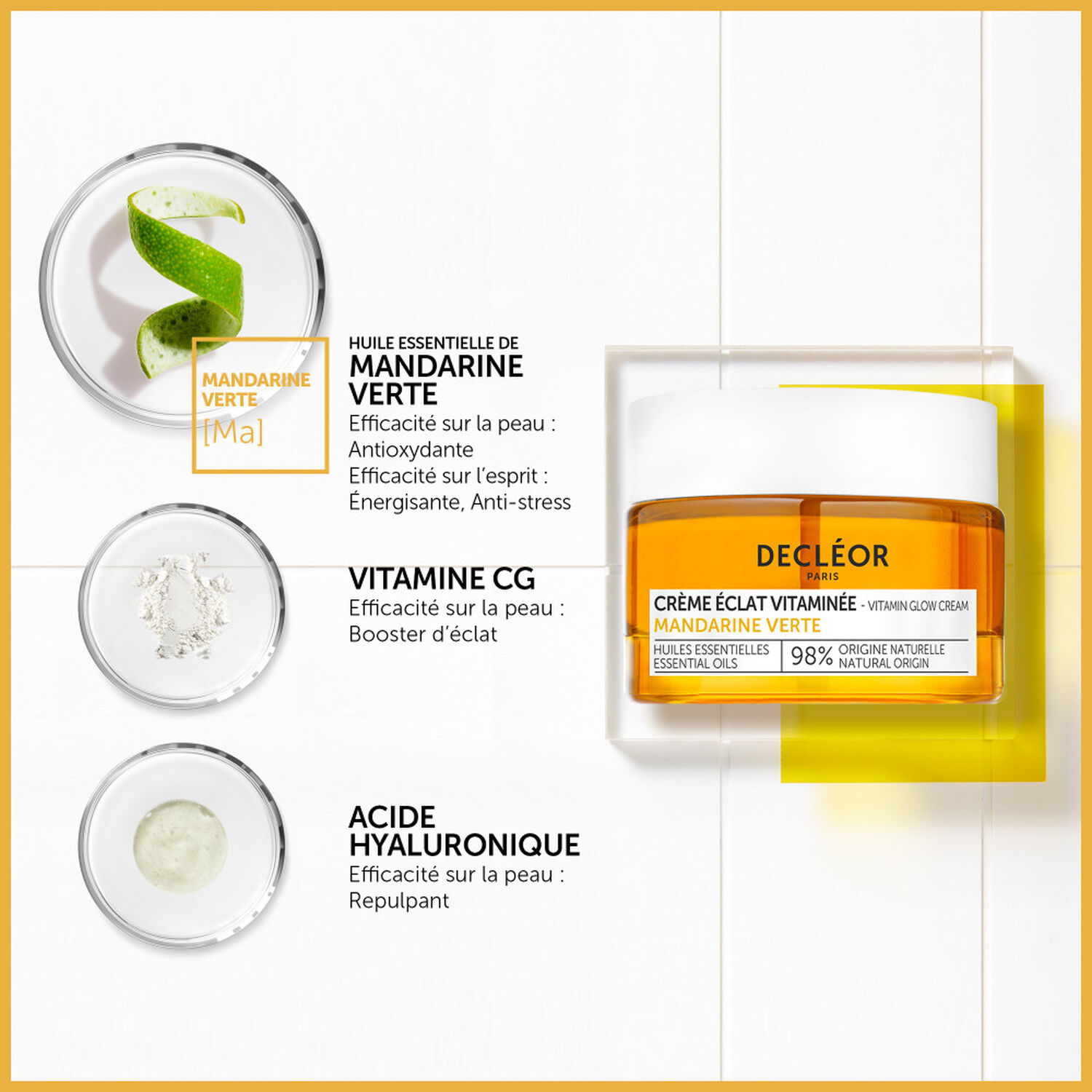 Mandarine Verte - Crème Eclat Vitaminé 50 ml