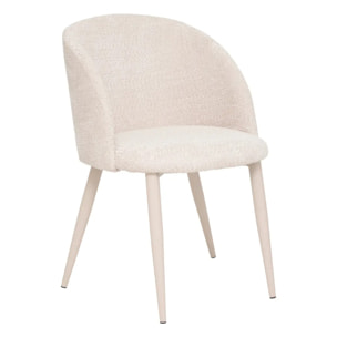 Fauteuil "Celeste" beige L60xp54xH80cm