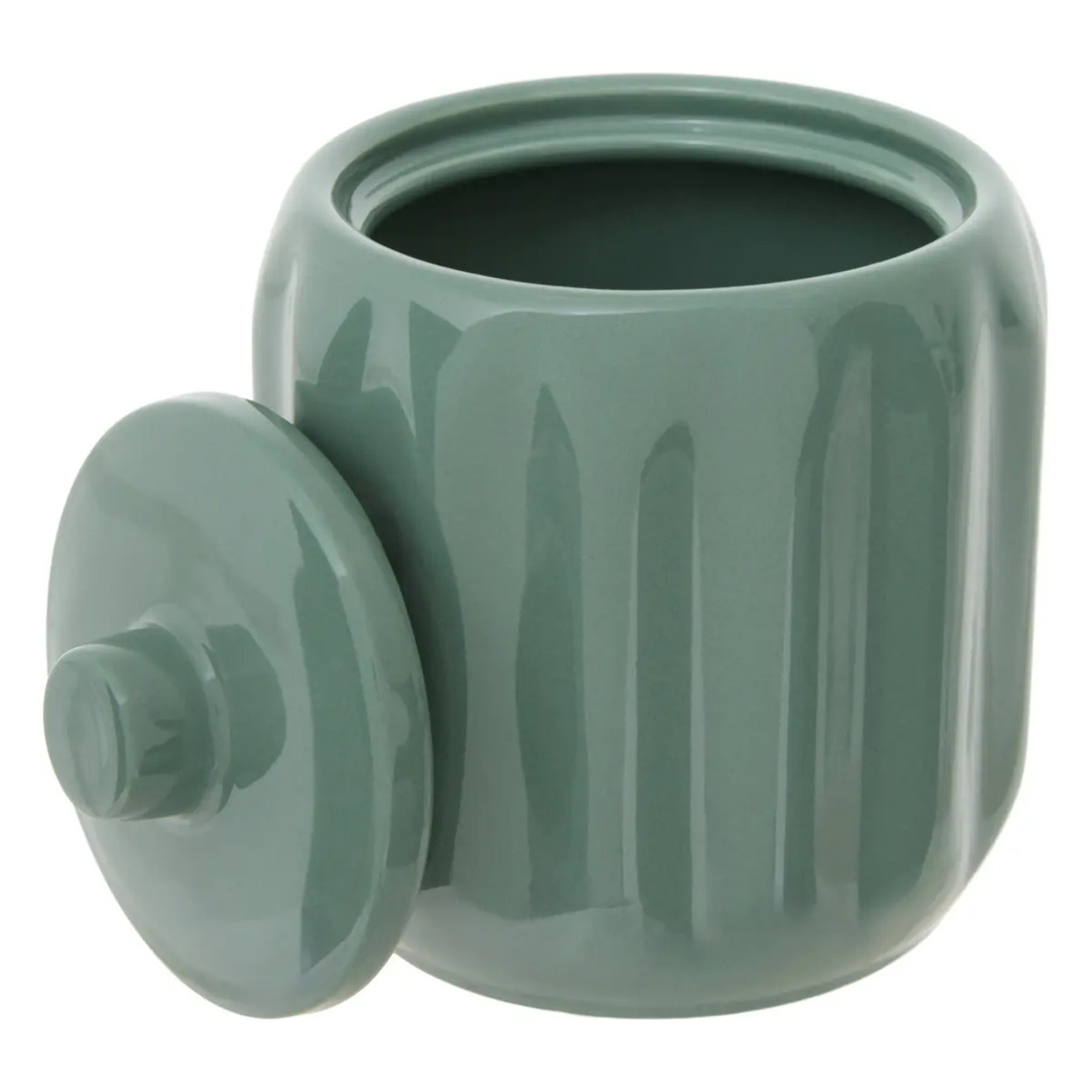 Pot à coton Colorama en céramique D.12,5cm vert ficus