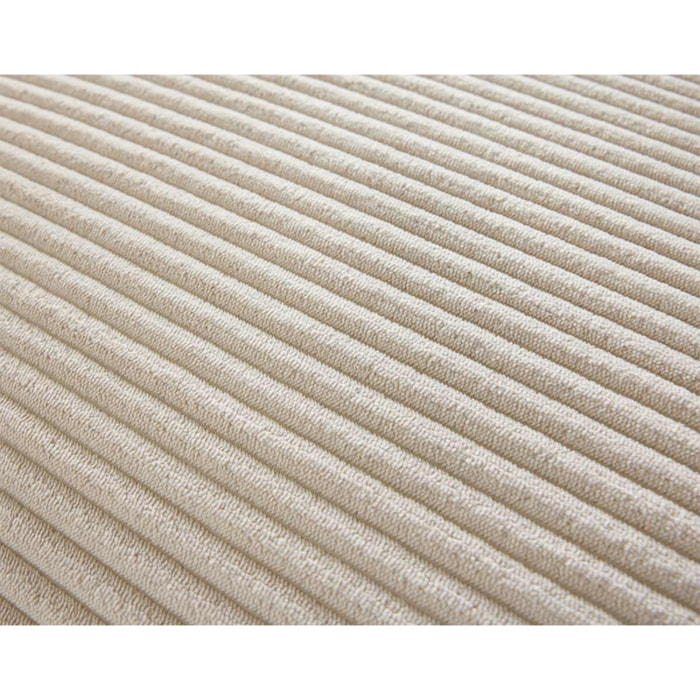 Garance - canapé modulable d'angle droit - 5 places - en velours côtelé - Beige