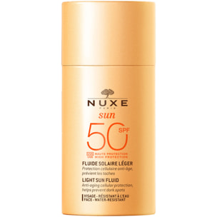 Crème solaire visage Fluide léger Haute Protection SPF50 - Nuxe Sun - Peaux mixtes - 50ml