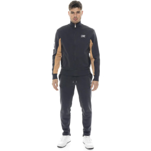 Tuta invernale uomo collo alto, pantalone con polsino, Leone 1947 Color Block