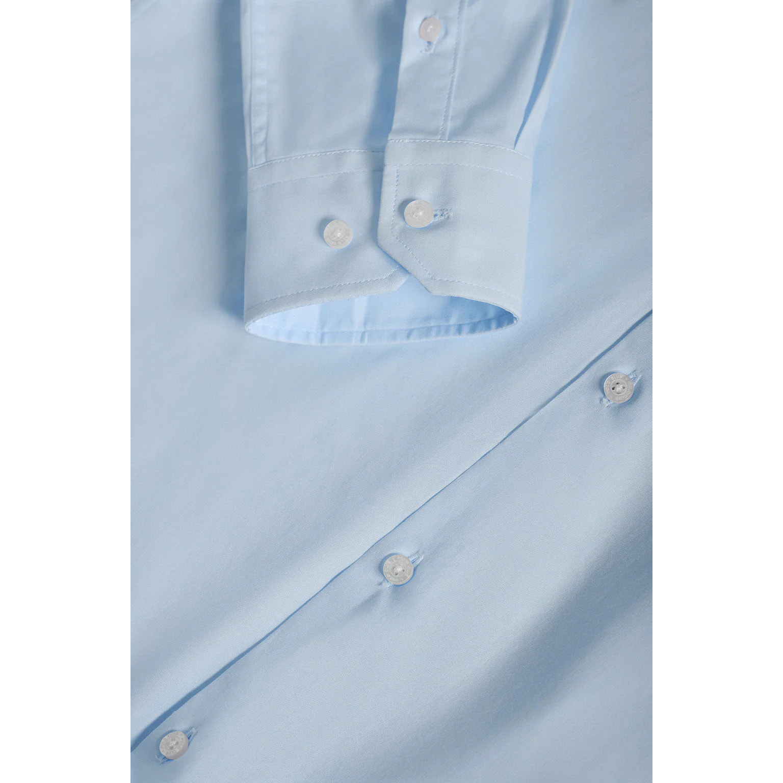 Camisa superslim fit azul celeste de algodón con logo Polo Club