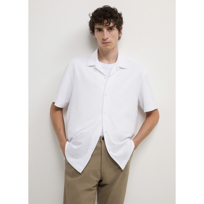 Camicia cotone piquet