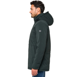 Parka NUSAKAN acolchada impermeable verde oscuro