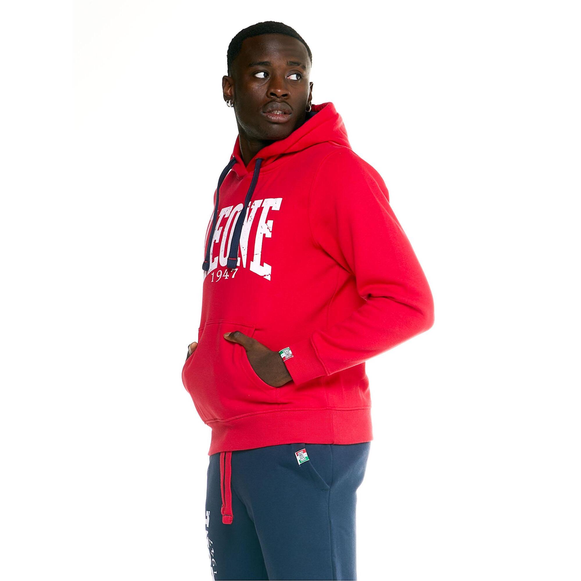 Chándal de invierno cepillado con capucha para hombre Leone Basic Vintage