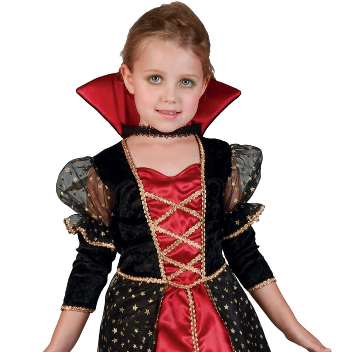 Costume Halloween Bambina Principessa Vampiretta Taglia 3-4 Anni