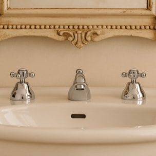 Mélangeur lavabo 3 trous PAINI Tiffany Chromé