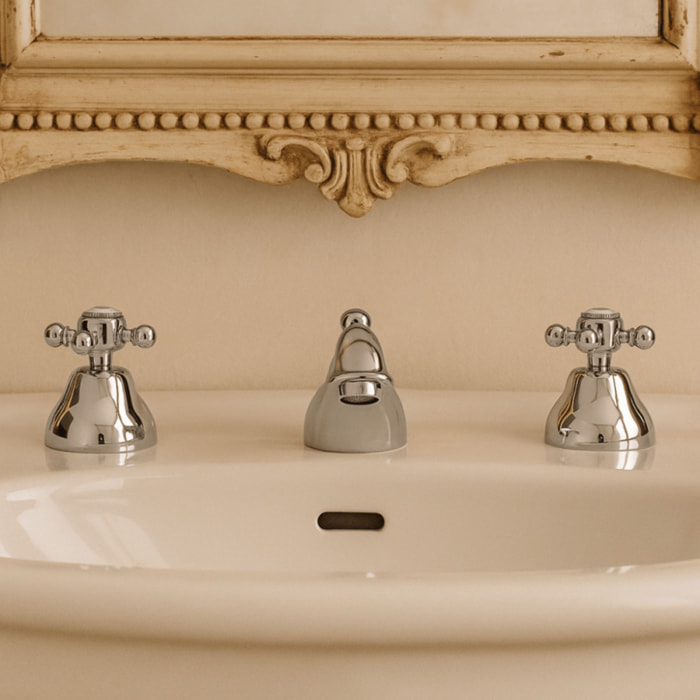 Mélangeur lavabo 3 trous PAINI Tiffany Chromé