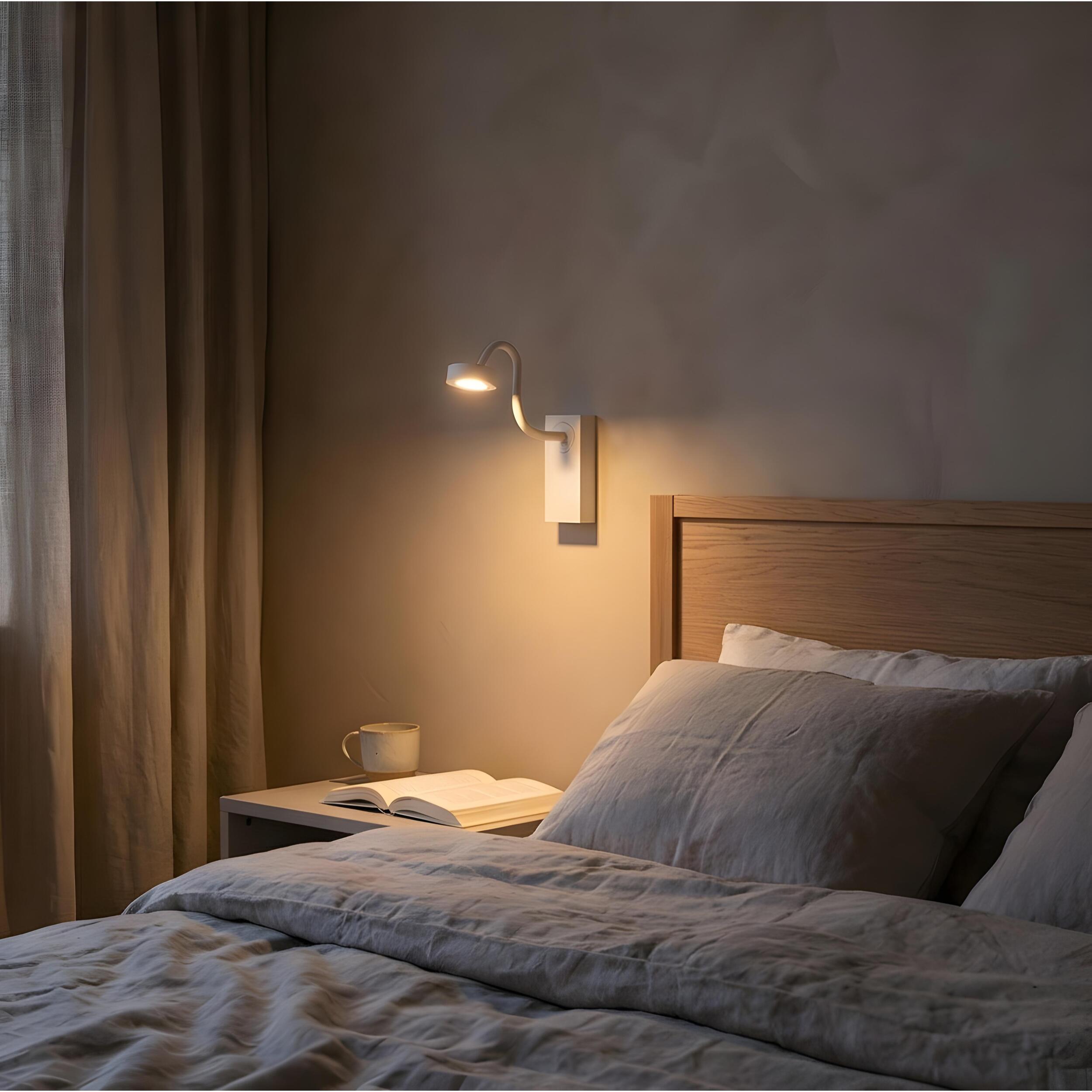 LEDS C4 Luz de lectura Link Surface LED 4 Blanco cálido - 2700K TOUCH DIMMING Blanco 121lm