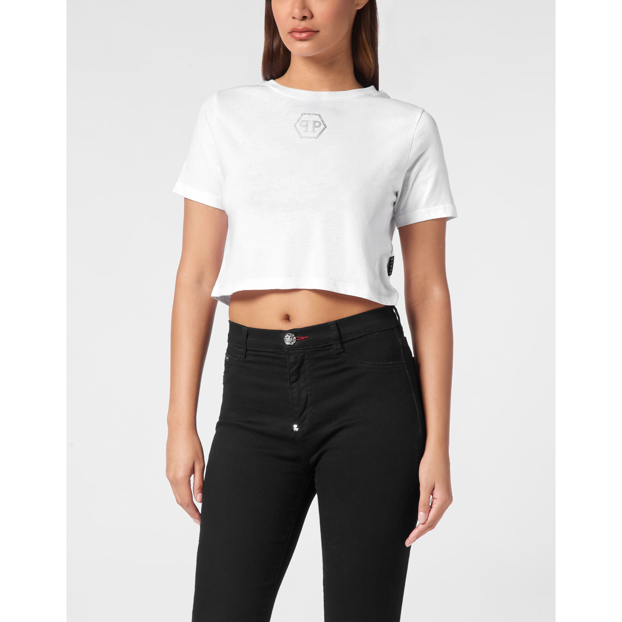 PHILIPP PLEIN T-Shirt Round Neck HEXAGON