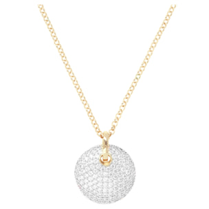 Collana Girocollo Golden con Pendente Pavé in Cubic Zirconia