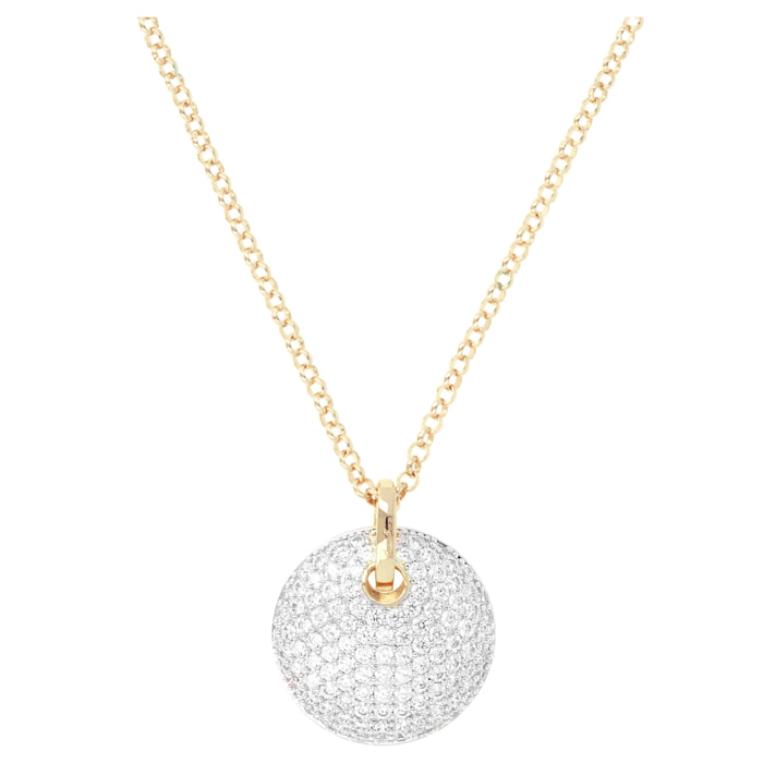Collana Girocollo Golden con Pendente Pavé in Cubic Zirconia