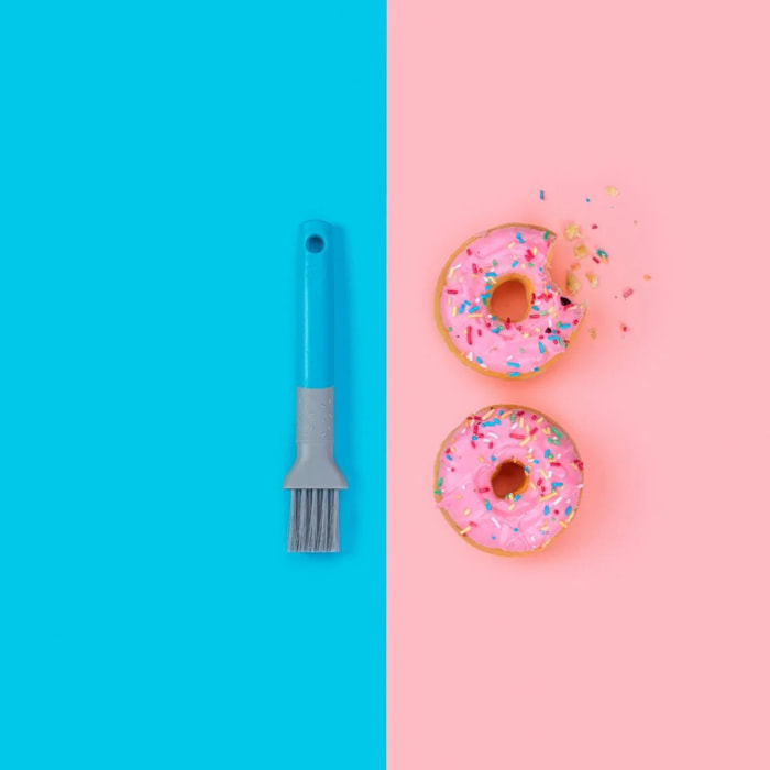 Pinceau à pâtisserie turquoise 24 cm en plastique Tasty Pâtisserie