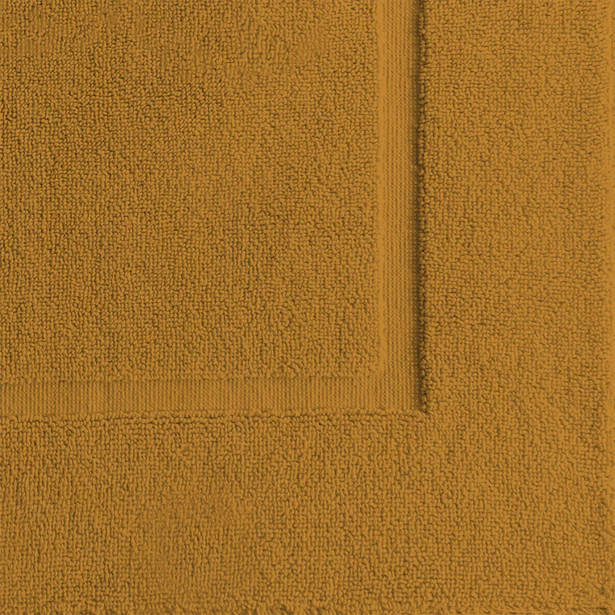 Tapis de bain pur coton 850 g/m² uni jaune Vitae ocre
