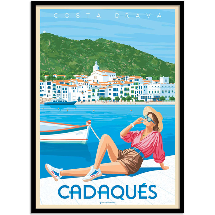 Affiche - Cadaques Costa Brava Espagne - Olahoop Travel Posters