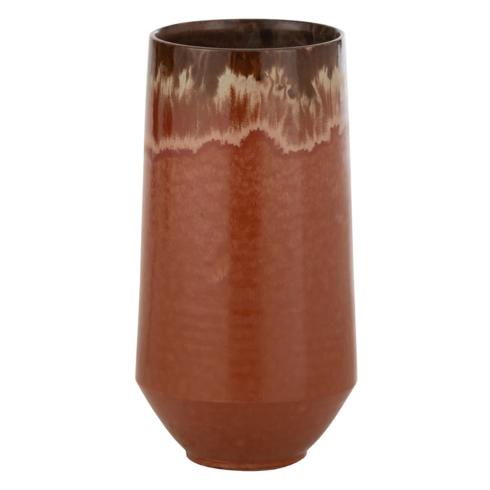 J-Line vase Aline Allongé - ceramique - rouge - small - 40.5 cm de hauteur