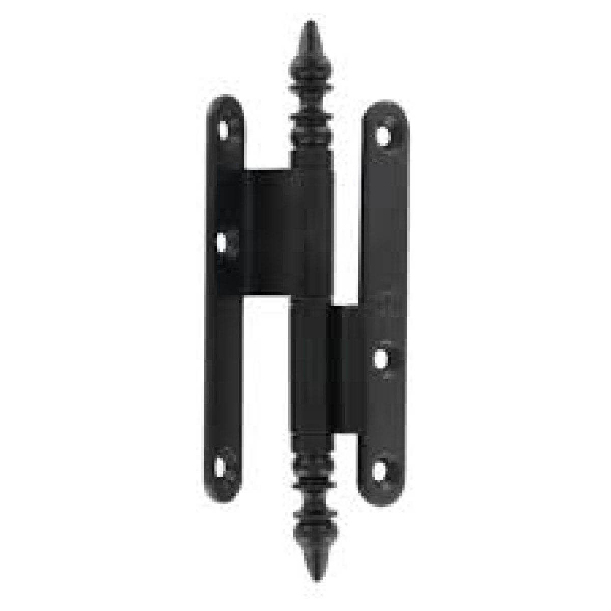 Paumelle rustique contrecoudée acier BROS - 110x60x70 - patiné verni - gauche - 23ARG1163