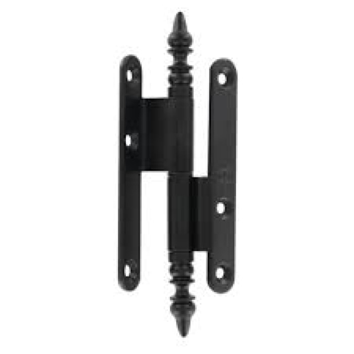 Paumelle rustique contrecoudée acier BROS - 110x60x70 - patiné verni - gauche - 23ARG1163