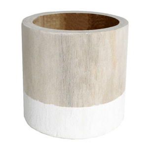 Cache pot rond INDIES beige