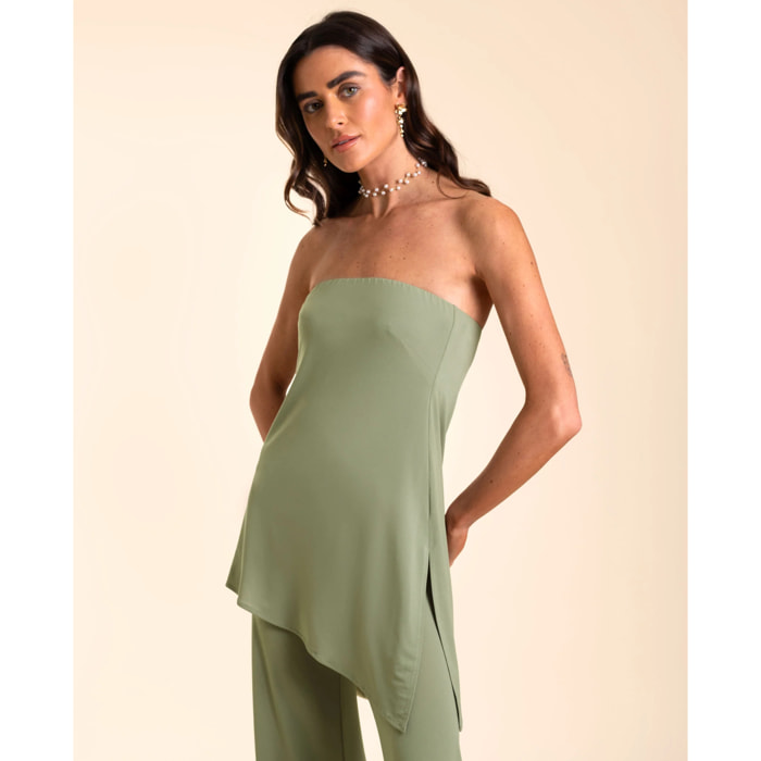 Top de mujer asimétrico palabra de honor