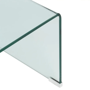 Table basse "Lenia" transparent 110x55x38cm